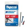 Tapcon Tapcon Concrete Screw, 3/16" Dia., Flat, 1-3/4" L, Climaseal Coated, 75 PK 28355